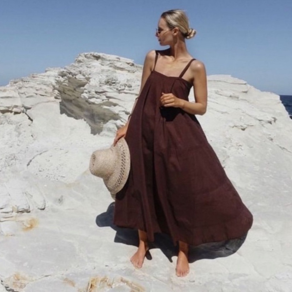 Posse Brown Midi Dress